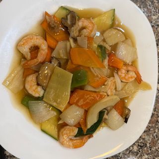 112. Gamberi alla piastra