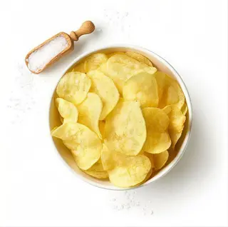 Chips croccanti con pepe nero e pecorino