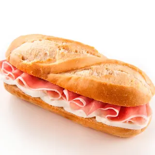 Panino crudo, mozzarella, pomodoro
