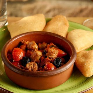 scrisciullo con gnocco fritto