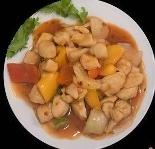 45 Pollo gongbao pollo in salsa piccante