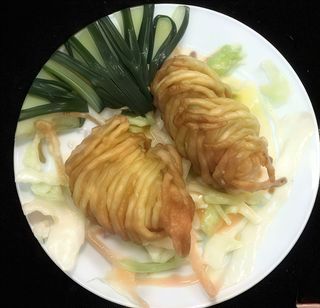 70 Ebi patata in tempura