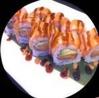 89 Flambè sake roll