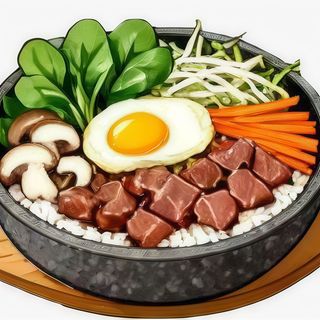 80 BIBIMBAP CON MANZO