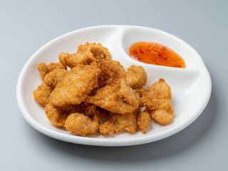 99 Bocconcini di salmone fritto