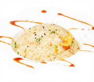 161. Riso con gamberi e verdure