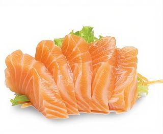 76. Sashimi di salmone - 8 pezzi