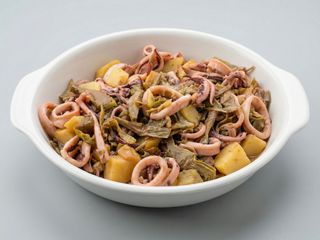 Calamaro con carciofi 