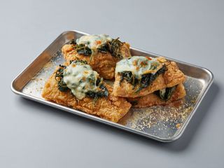 Cernia provola e friarielli 