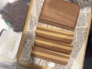 Cremino al gianduia a trancio