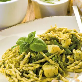 Trofie al pesto con fagiolini e patate 
