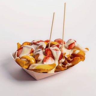 Patatine wrustel e formaggio