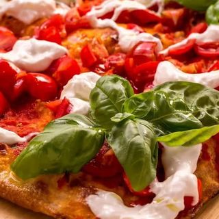 Pomodorini e stracciatella 1/4 teglia