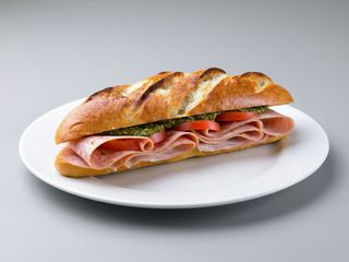 Panino con mortadella