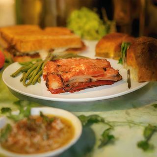 Melanzane alla parmigiana rossa