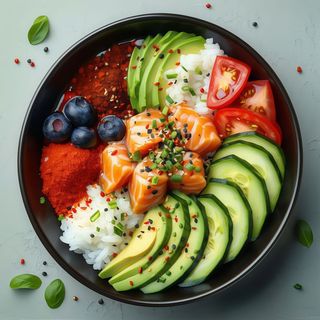 Pokè salmone spicy(97)