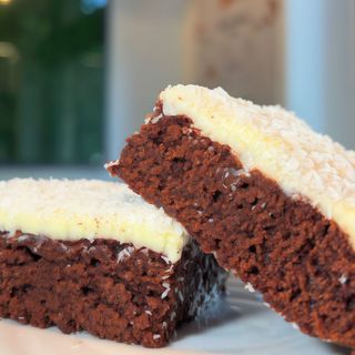 Brownie cioccolato bianco e cocco