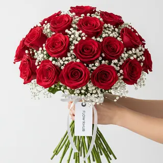 19 rose rosse 