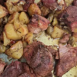 Tacchino arrosto con patate