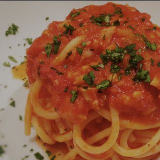 Manfricoli al ragu di scorfano 