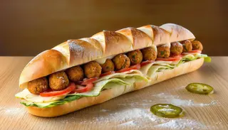 Menù panino falafel