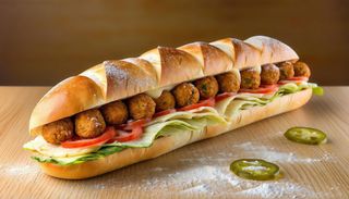 Menù panino falafel