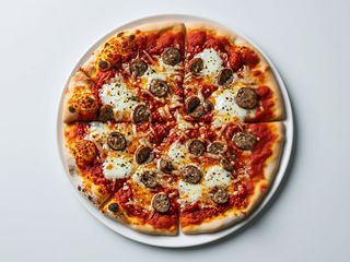 Pizza salsiccia fresca