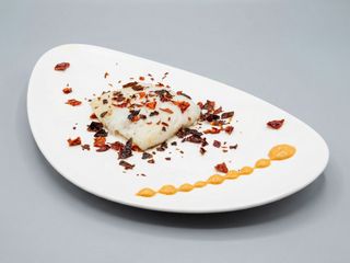 Baccalà CBT, maionese al crusco, peperone crusco 