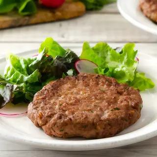 Hamburger di chianina con patate