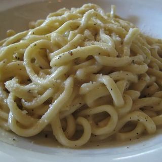 pici cacio pepe seppie e porcini