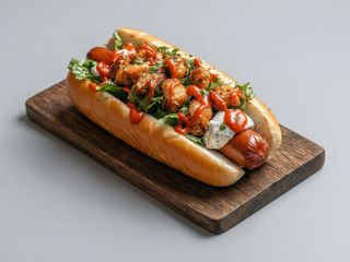 Chicken hot dog panino 