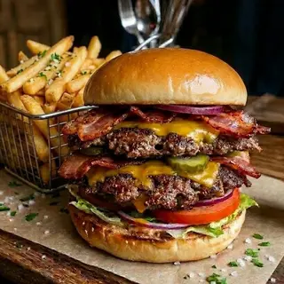 Smash burger classic+patatine