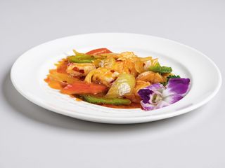 233.Gamberi in salsa piccante