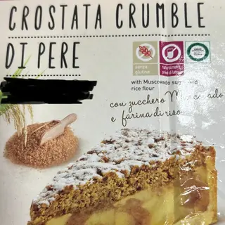 Crostata crumble di pere