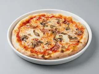 Pizza prosciutto e funghi