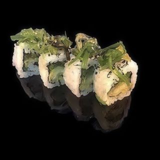 127. Wakame uramaki Tempura di polipo, wakame -  4 pezzi