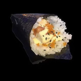 170. Temaki spicy sake salmone piccante
