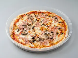 Cotto e funghi