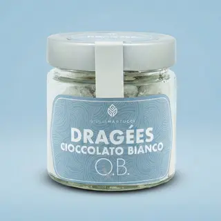 Dragèes Cioccolato Bianco e Noci 100 gr.