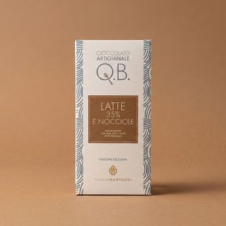 Tavoletta di Cioccolato al Latte 35% e Nocciole 70 gr.