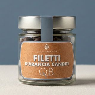 Filetti Cioccolato Fondente e Arancia candita 100 gr.