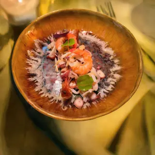Insalata di polpo, seppie e gamberi