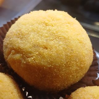 Arancina, zucca, speck e gorgonzola