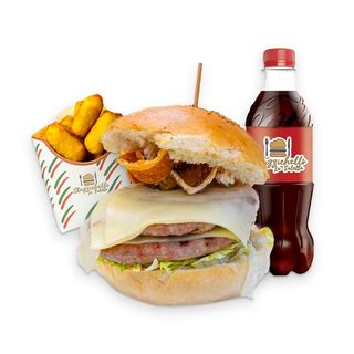 Big Burger di Pollo + Crocchette + Bevanda a Scelta