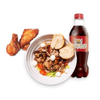Insalatona Kebab + Alette di Pollo + Bevanda a scelta