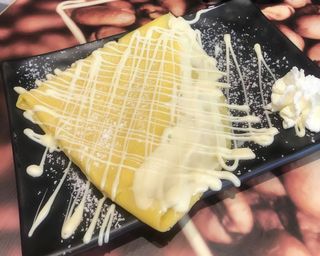 Crepes con cioccolato bianco