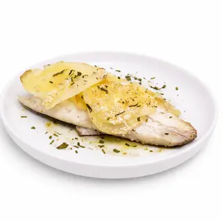 Spigola in crosta di patate