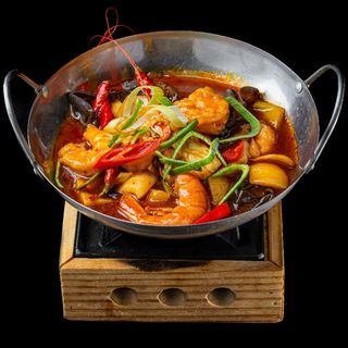 FRUTTI DI MARE IN PADELLA DI FUOCO 116