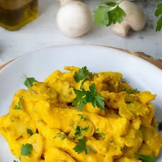 Straccetti di pollo al curry 