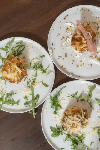 Frittatina pistacchio e mortadella